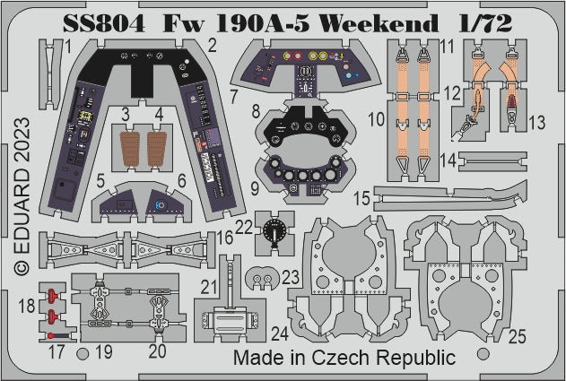 Eduard SS804 1:72 Focke-Wulf Fw-190A-5 Weekend to be used with Eduard