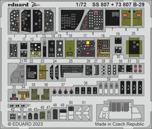 Eduard SS807 1:72 Boeing B-29 Superfortress to be used with Academy