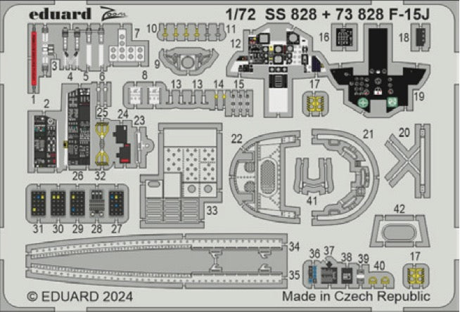 Eduard SS828 1:72 McDonnell F-15J Eagle for Fine Molds