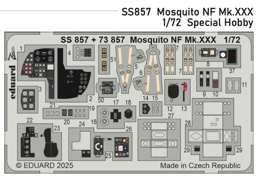 Eduard SS857 1:72 de Havilland Mosquito NF Mk.XXX