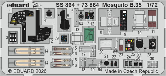 Eduard SS864 1:72 de Havilland Mosquito B.35
