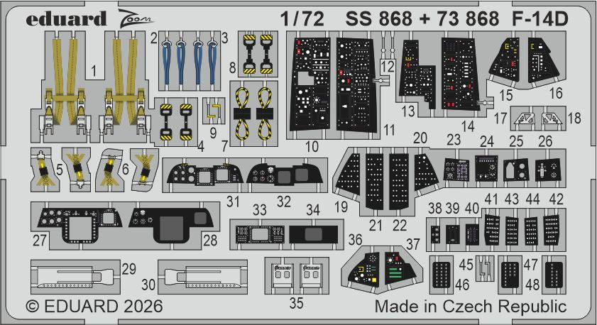 Eduard SS868 1:72 Grumman F-14D Tomcat