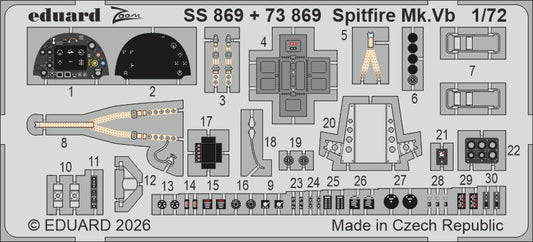 Eduard SS869 1:72 Supermarine Spitfire Mk.Vb