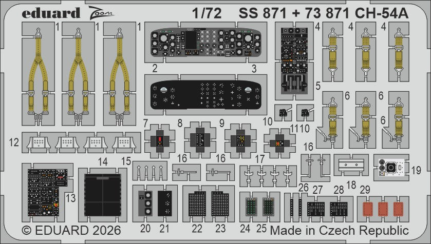 Eduard SS871 1:72 Sikorsky CH-54A