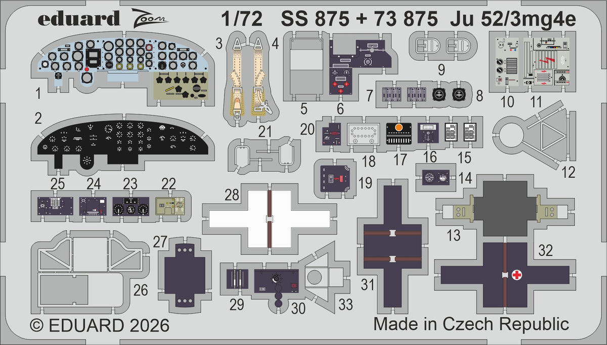Eduard SS875 1:72 Junkers Ju-52/3mg4e