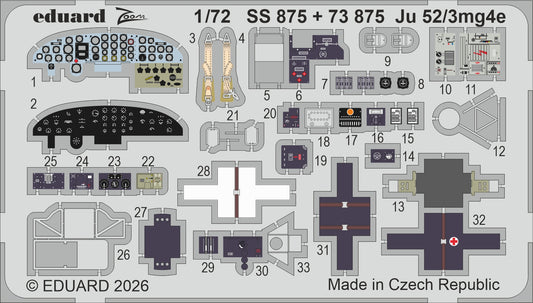 Eduard SS875 1:72 Junkers Ju-52/3mg4e