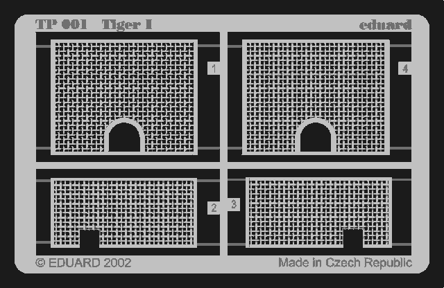 Eduard TP001 1:35 Pz.Kpfw.VI Tiger I grilles