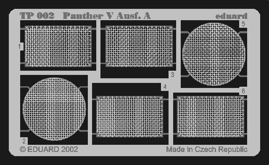 Eduard TP002 1:35 Pz.Kpfw.V Panther Ausf.A grilles