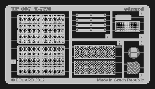 Eduard TP007 1:35 Soviet T-72M grilles