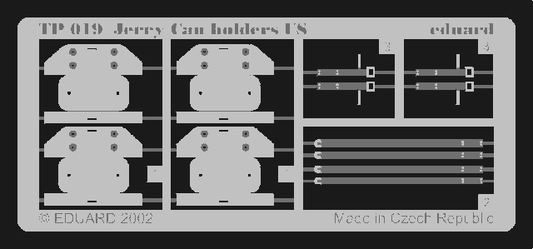 Eduard TP019 1:35 Jerry Can holders U.S. issueto be used with Tamiya