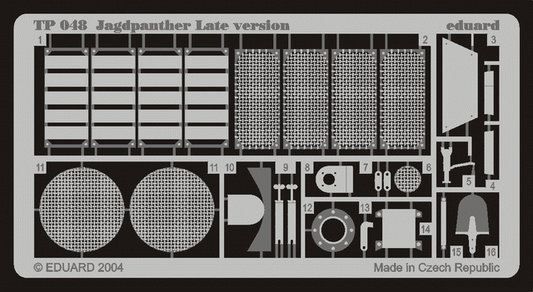 Eduard TP048 1:35 Jagdpanther late version  to be used with Tamiya
