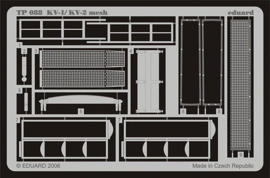 Eduard TP088 1:35 Soviet KV-1/KV-2 mesh early to be used with Trumpeter