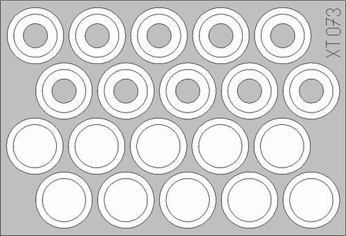 Eduard XT073 1:35 APC M113 wheel masks