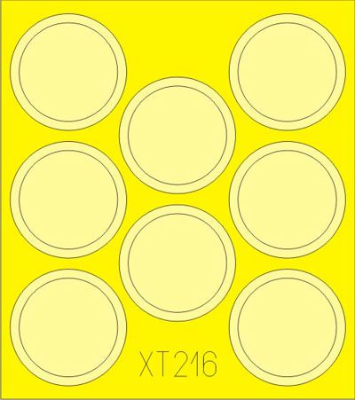Eduard XT216 1:35 Soviet T-34/76 wheels