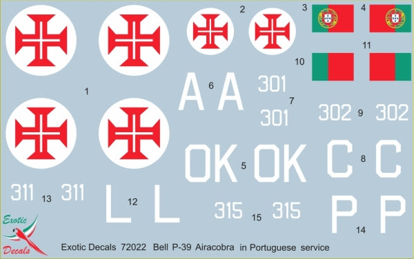 Exotic Decals ED72022 1:72 Aeronautica Militar Cobras