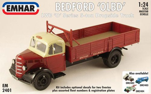 Emhar EM2401 1:24 Bedford 'O' Series Long Wheel Base Dropside Truck/Flatbed