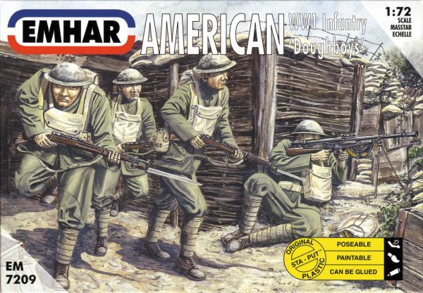 Emhar EM7209 1:72 WWI American 'Doughboys' Infantry