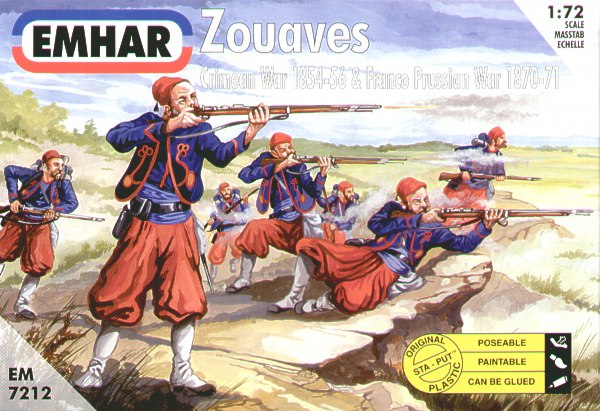 Emhar EM7212 1:72 Zouaves Crimean and Franco Soviet Wars