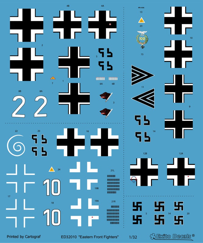Exito Decals ED32010 1:32 'Eastern Front Fighters'
