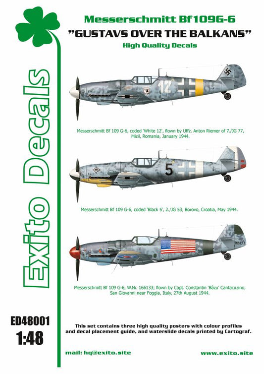 Exito Decals ED48001 1:48 'Gustavs Over The Balkans'