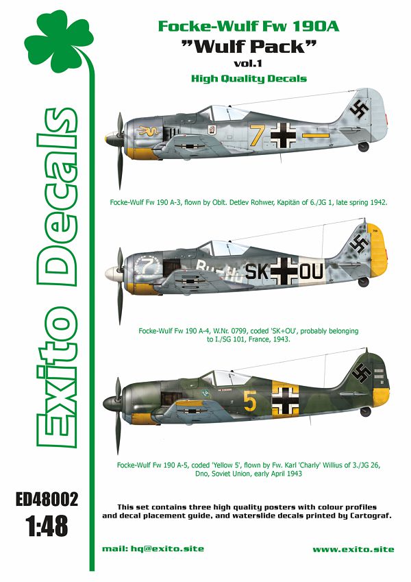 Exito Decals ED48002 1:48 'Wulf Pack'