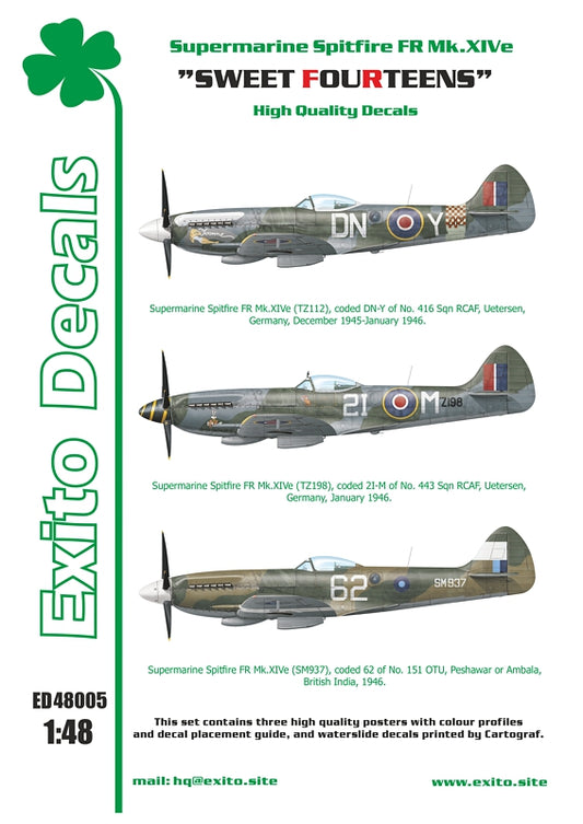 Exito Decals ED48005 1:48 'Sweet Fourteens'