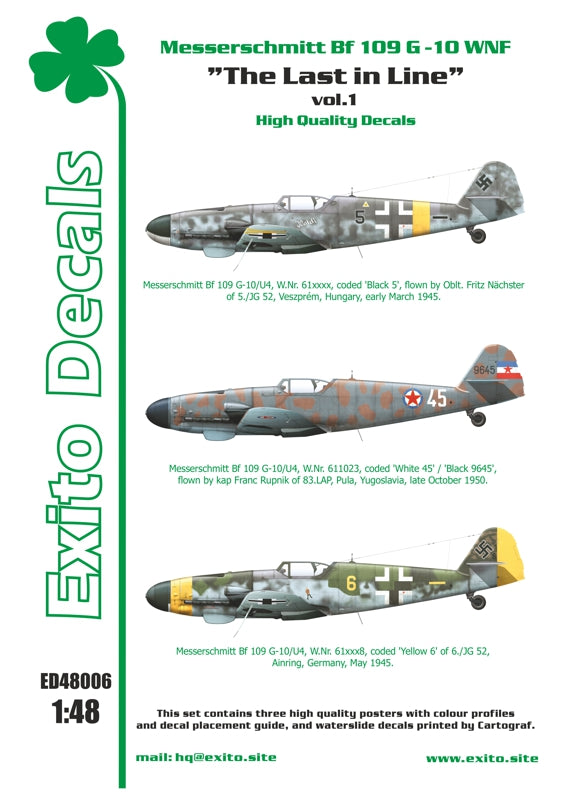 Exito Decals ED48006 1:48 'The Last in Line' Vol.1