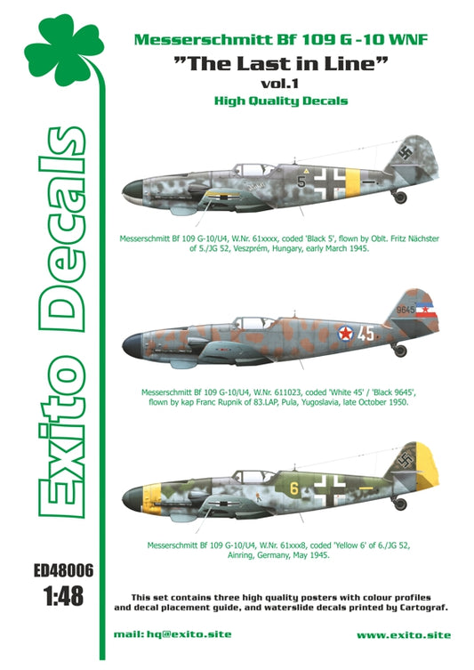 Exito Decals ED48006 1:48 'The Last in Line' Vol.1