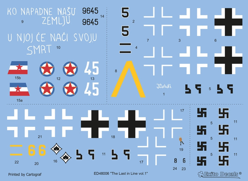 Exito Decals ED48006 1:48 'The Last in Line' Vol.1