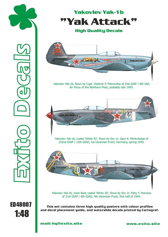 Exito Decals ED48007 1:48 'Yak Attack'