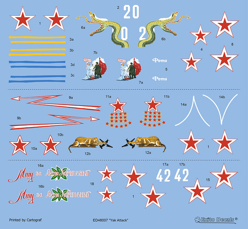 Exito Decals ED48007 1:48 'Yak Attack'
