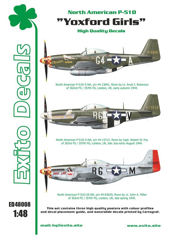 Exito Decals ED48008 1:48 'Yoxford Girls'