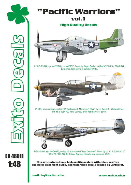 Exito Decals ED48011 1:48 'Pacific Warriors' Vol.1
