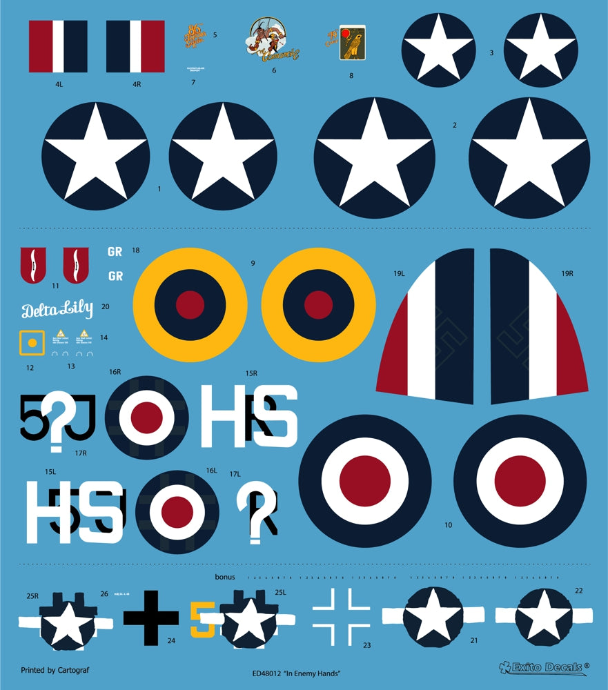 Exito Decals ED48012 1:48 'In Enemy Hands'