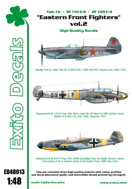 Exito Decals ED48013 1:48 'Eastern Front Fighters' Vol.2