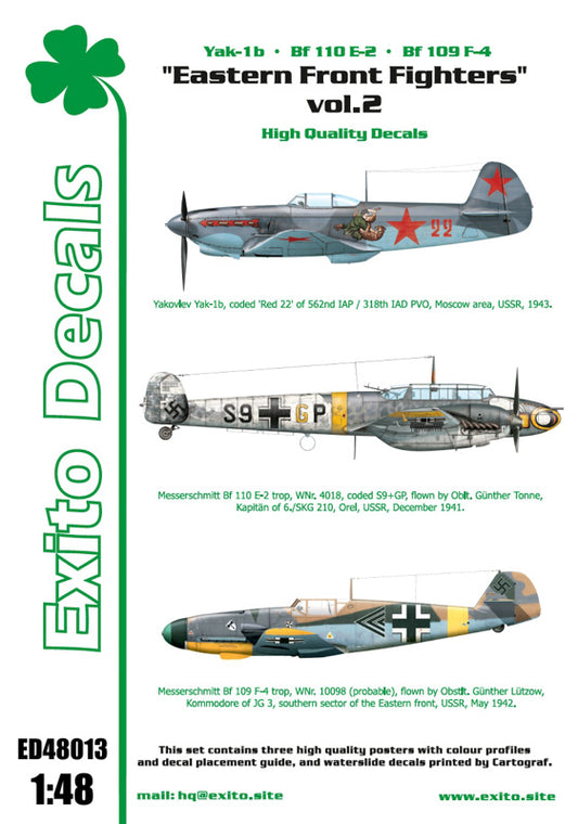 Exito Decals ED48013 1:48 'Eastern Front Fighters' Vol.2