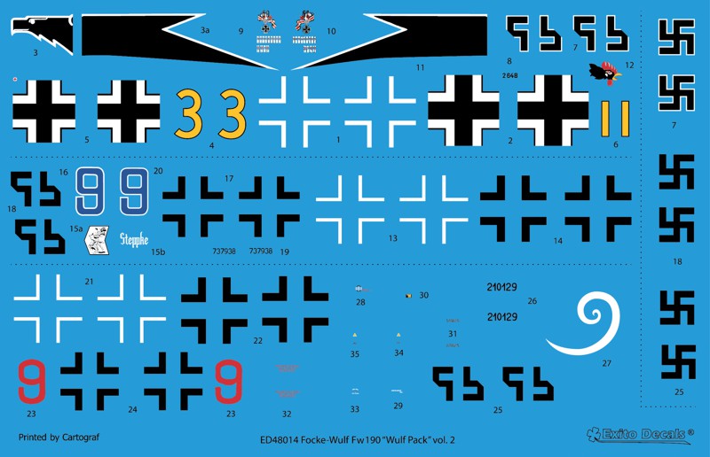 Exito Decals ED48014 1:48 'Wulf Pack' Vol.2