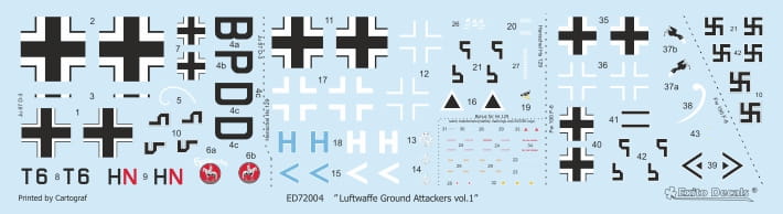 Exito Decals ED72004 1:72 'Luftwaffe Ground Attackers' Vol.1