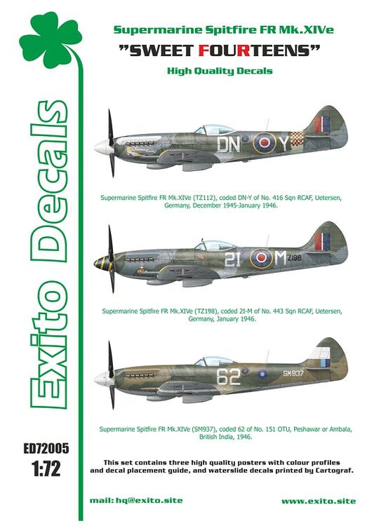 Exito Decals ED72005 1:72 'Sweet Fourteens'