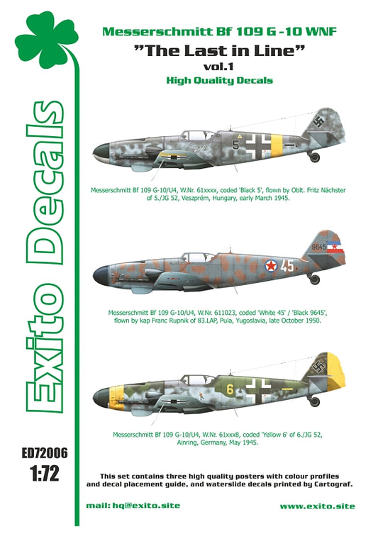 Exito Decals ED72006 1:72 'The Last in Line' Vol.1