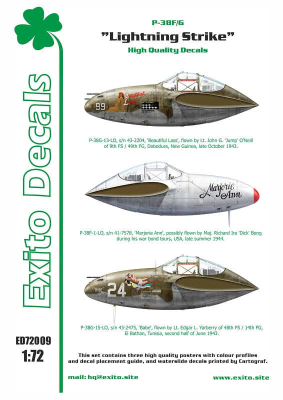 Exito Decals ED72009 1:72 "Lightning Strike"