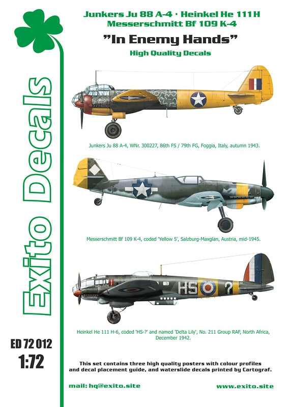 Exito Decals ED72012 1:72 'In Enemy Hands'