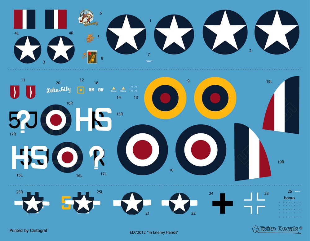 Exito Decals ED72012 1:72 'In Enemy Hands'