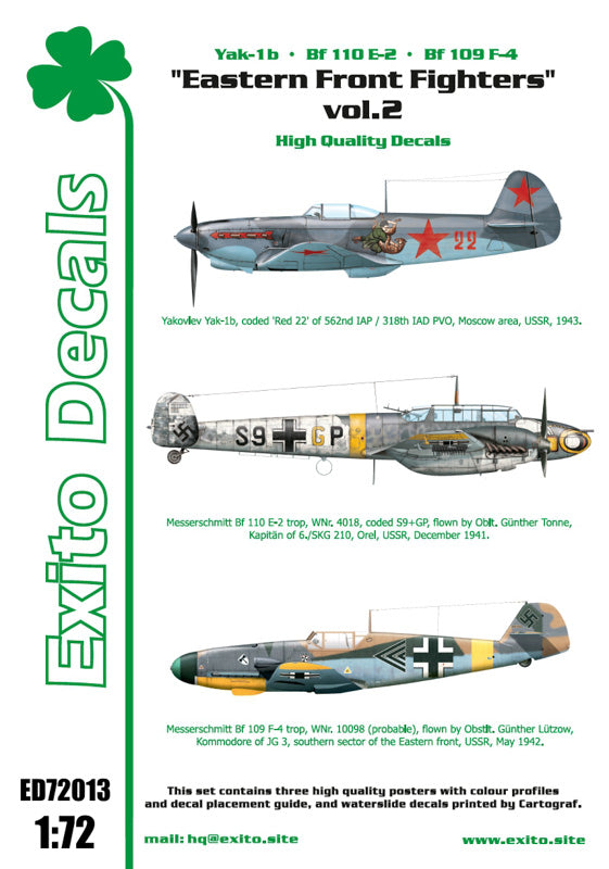Exito Decals ED72013 1:72 'Eastern Front Fighters' Vol.2