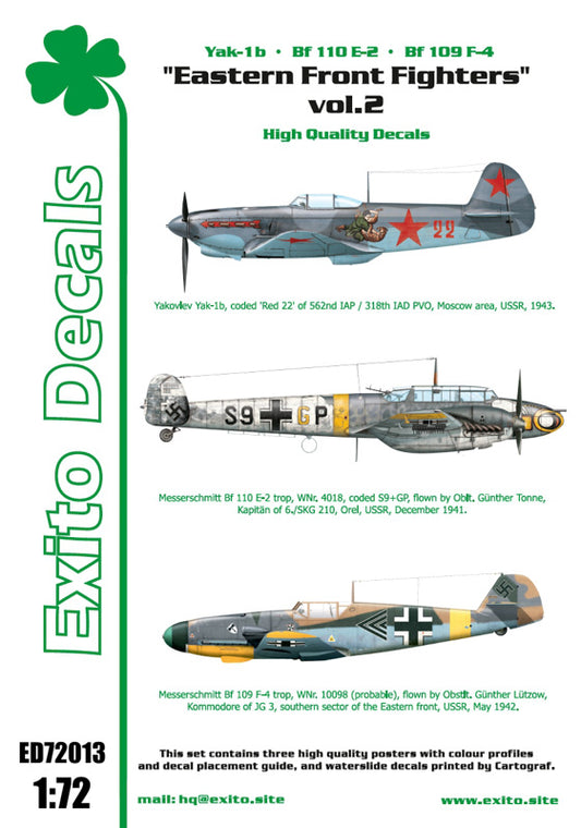 Exito Decals ED72013 1:72 'Eastern Front Fighters' Vol.2