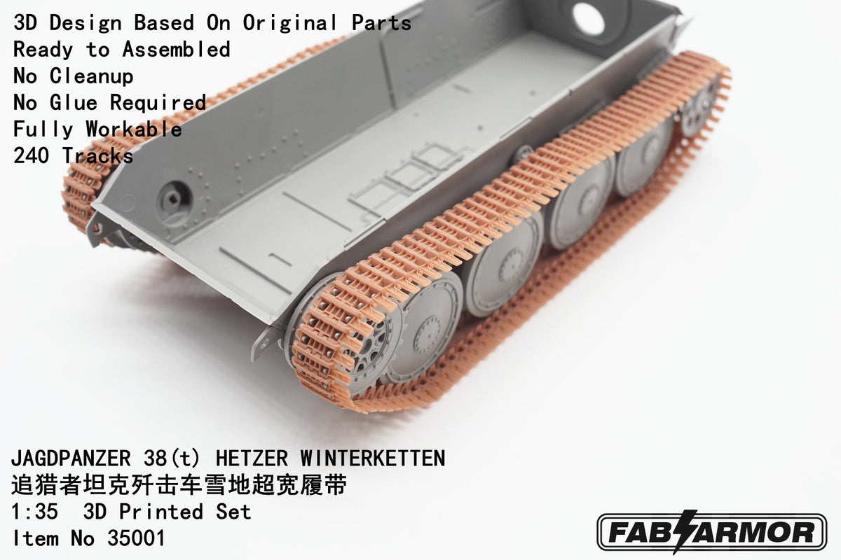 FabScale Studio 35001 1:35 JAGDPANZER  38(t) 'HETZER' WINTERKETTEN