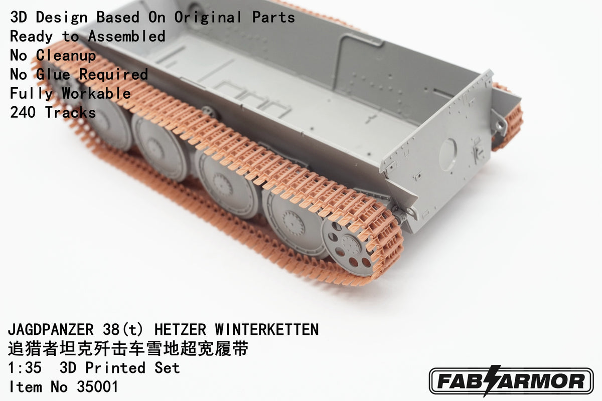 FabScale Studio 35001 1:35 JAGDPANZER  38(t) 'HETZER' WINTERKETTEN