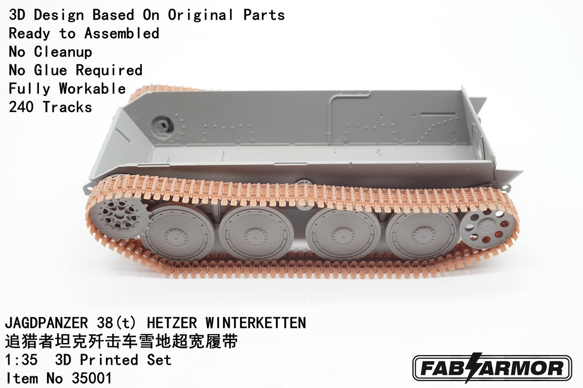 FabScale Studio 35001 1:35 JAGDPANZER  38(t) 'HETZER' WINTERKETTEN