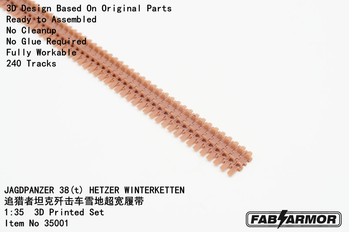 FabScale Studio 35001 1:35 JAGDPANZER  38(t) 'HETZER' WINTERKETTEN