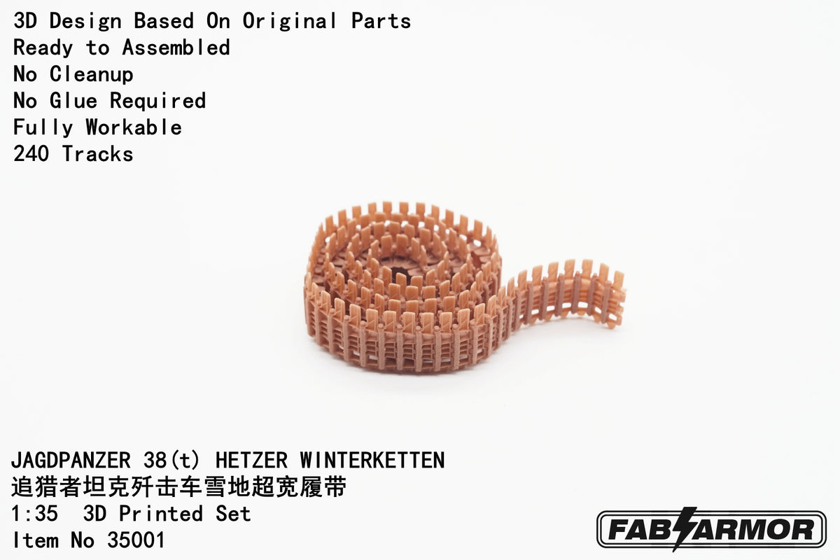 FabScale Studio 35001 1:35 JAGDPANZER  38(t) 'HETZER' WINTERKETTEN